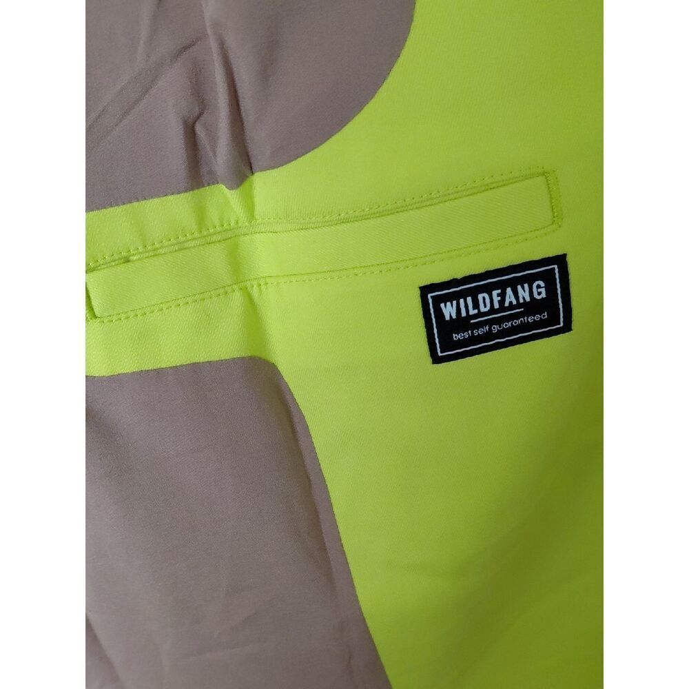Wildfang The Empower Blazer Neon Lime Green Double Breasted Long NWT Extra SMALL - Picture 7 of 9